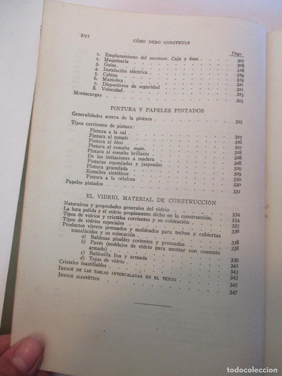 Libros de segunda mano: PEDRO BENAVENT DE BARBERA C&oacute;mo de construir Manual pr&aacute;ctico de construcci&oacute;n de edificios W27249 - Foto 10