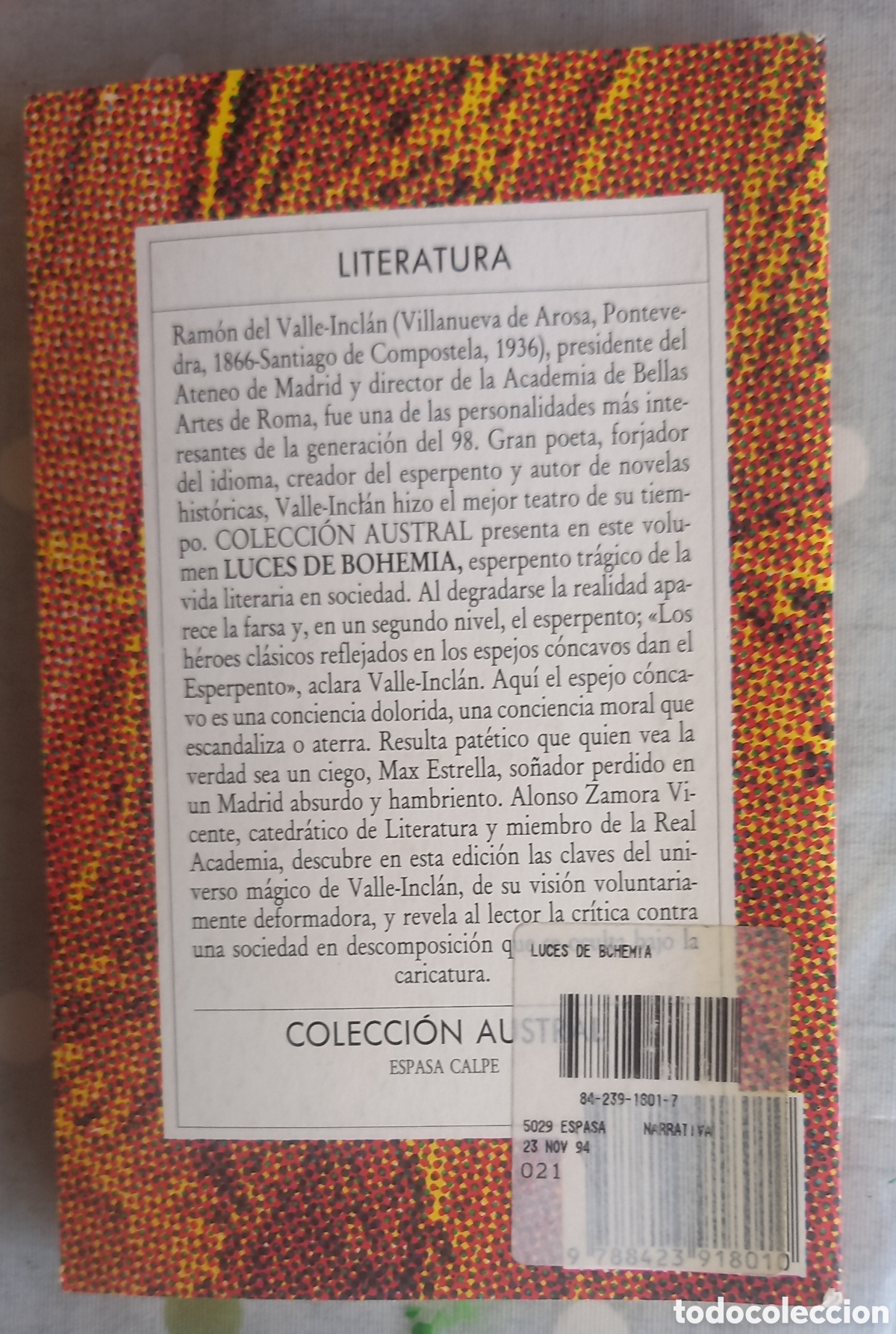 Libros de segunda mano: LUCES DE BOHEMIA, Espasa, Austral - Foto 2