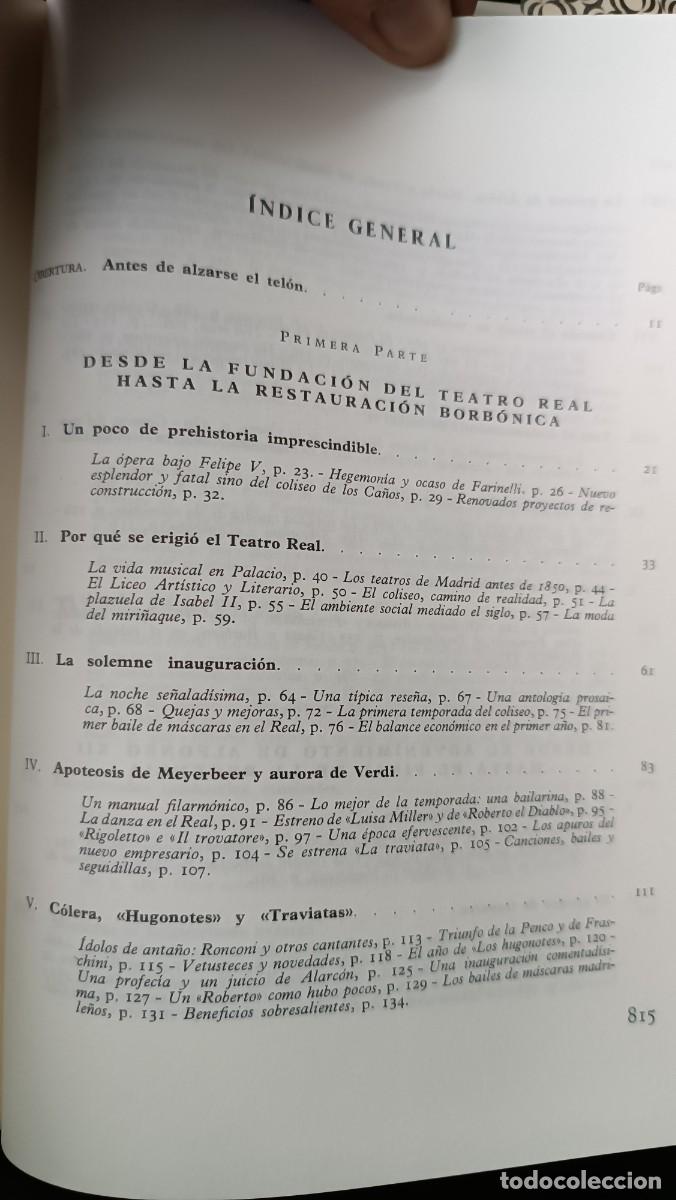 Libros de segunda mano: Historia y anecdotario del teatro real - Foto 9