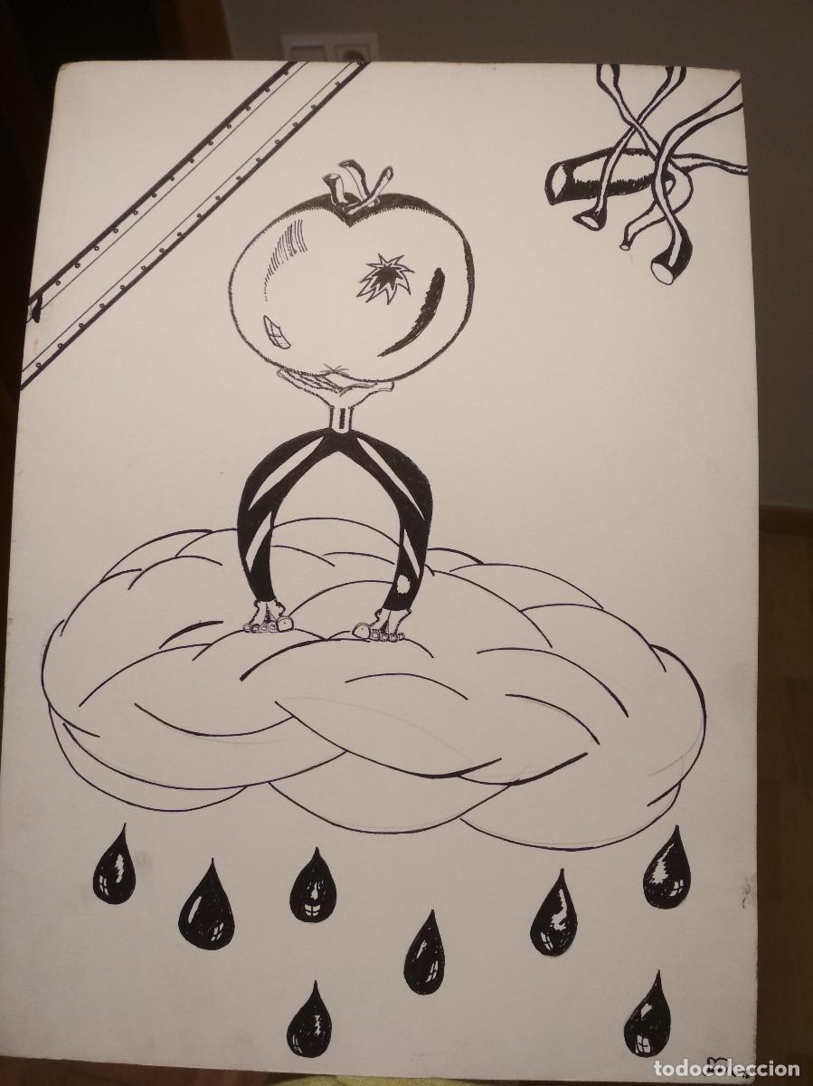 Libros de segunda mano: Lamina de arte original firmada - Foto 1