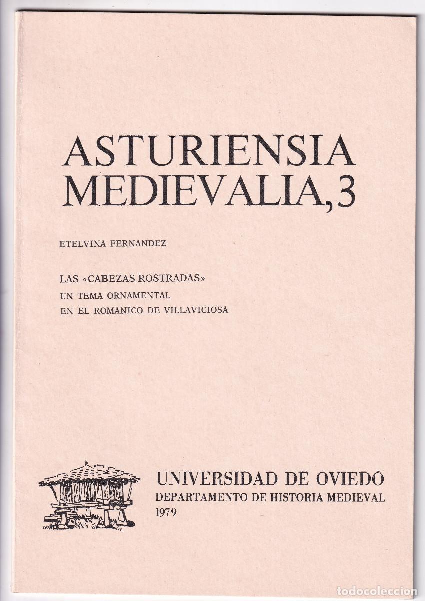 Libri di seconda mano: ETELVINA FERN&Aacute;NDEZ: LAS CABEZAS ROSTRADAS EN EL ROM&Aacute;NICO DE VILLAVICIOSA. 1979 ASTURIAS