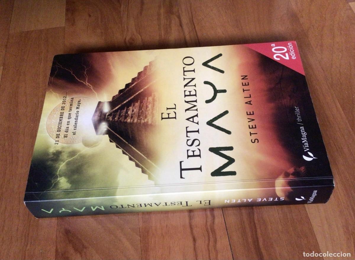 Libros de segunda mano: &rdquo;El testamento maya&rdquo; de Steve Alten. - Foto 3