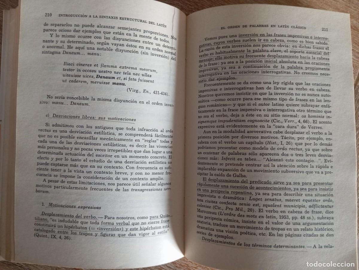 Libros de segunda mano: INTRODUCCION A LA SINTAXIS ESTRUCTURAL DEL LATIN - L. RUBIO - Foto 2