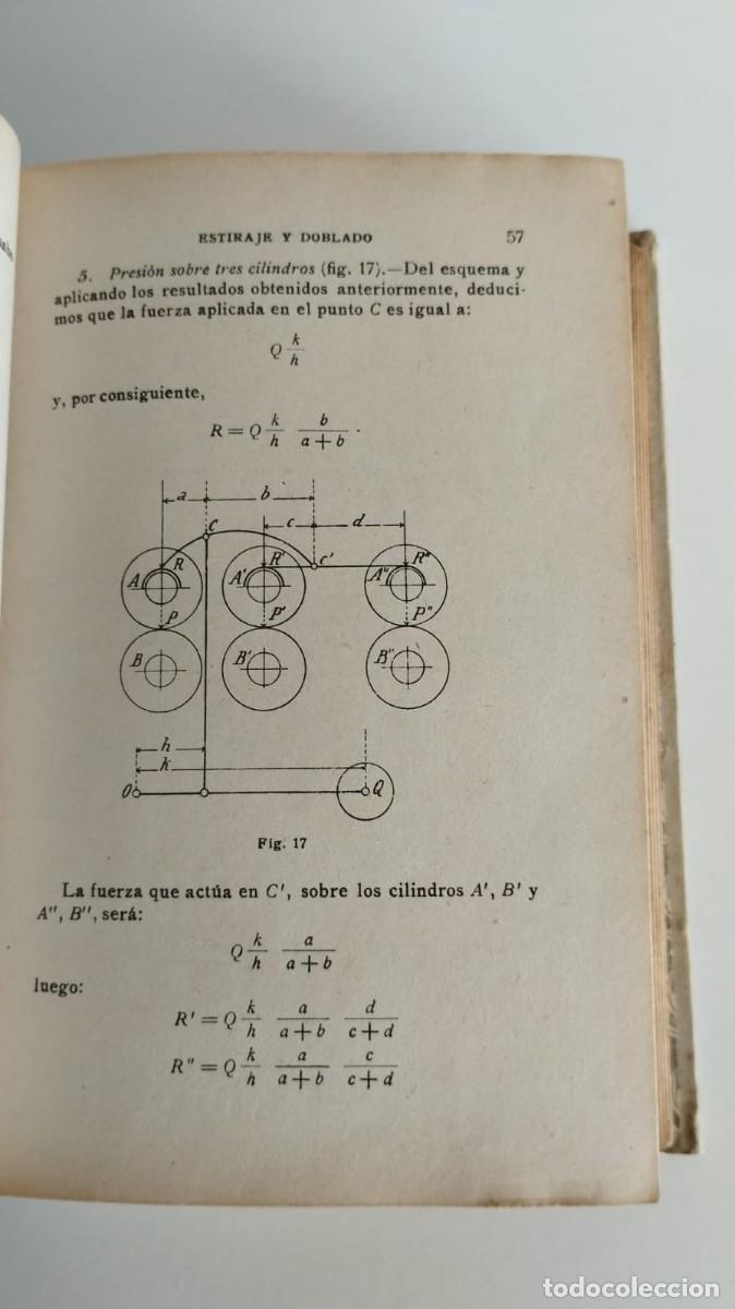 Libros de segunda mano: Filatura del algod&oacute;n. Beltrami. 1947 - Foto 5