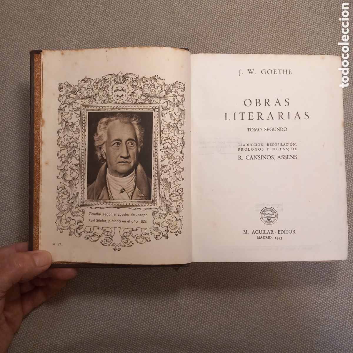 Libros de segunda mano: Goethe, ed. Aguilar, tomos I y II - Foto 4