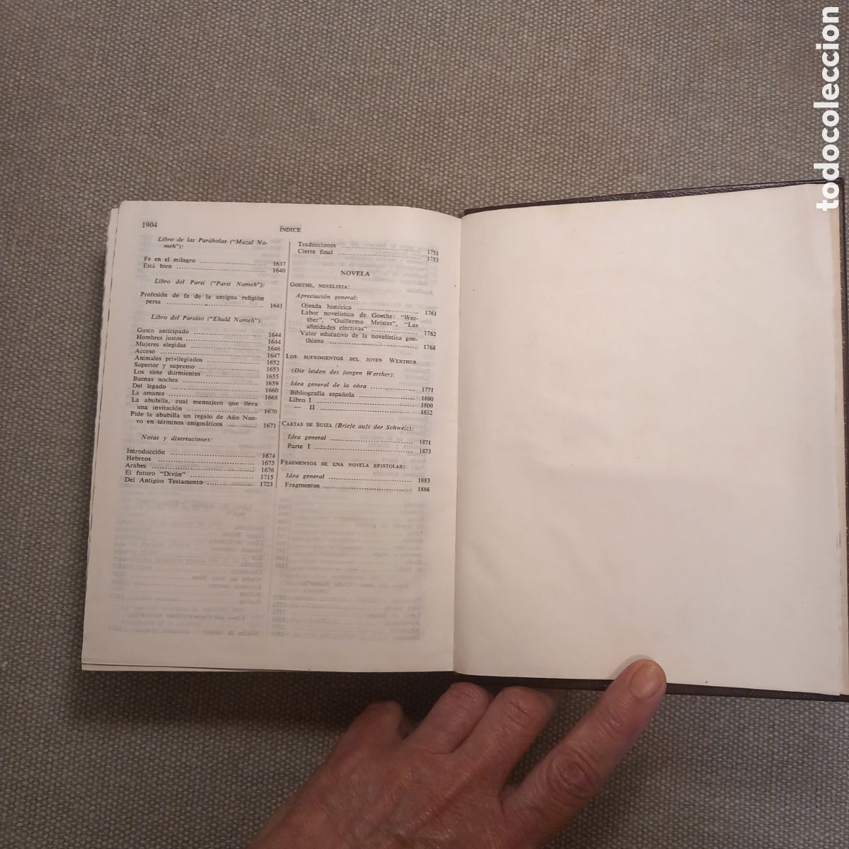 Libros de segunda mano: Goethe, ed. Aguilar, tomos I y II - Foto 8