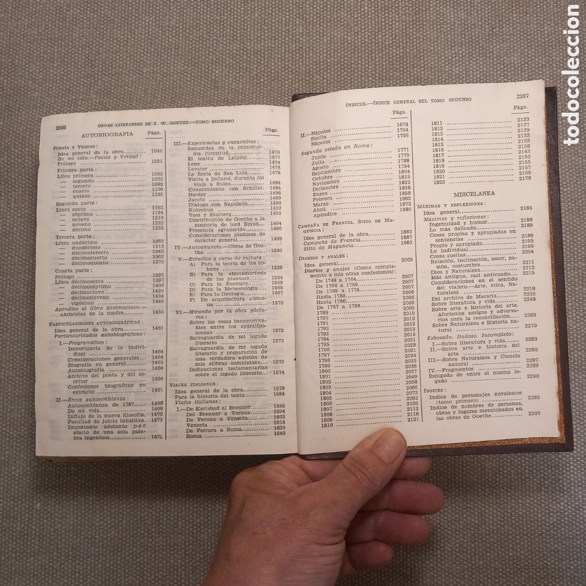 Libros de segunda mano: Goethe, ed. Aguilar, tomos I y II - Foto 9