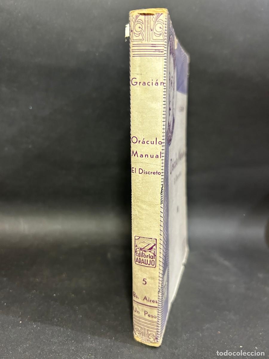 Libros de segunda mano: B. GRACIAN - OR&Aacute;CULO MANUAL, EL DISCRETO - 1938 - Foto 2