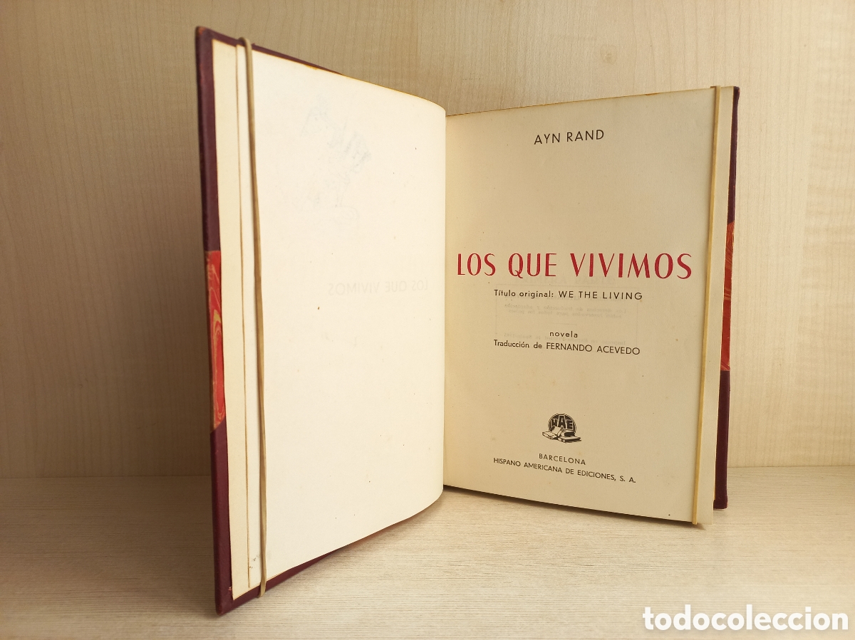 Libros de segunda mano: Los que vivimos. Ayn Rand. Hispano Americana de Ediciones, 1943. - Foto 6