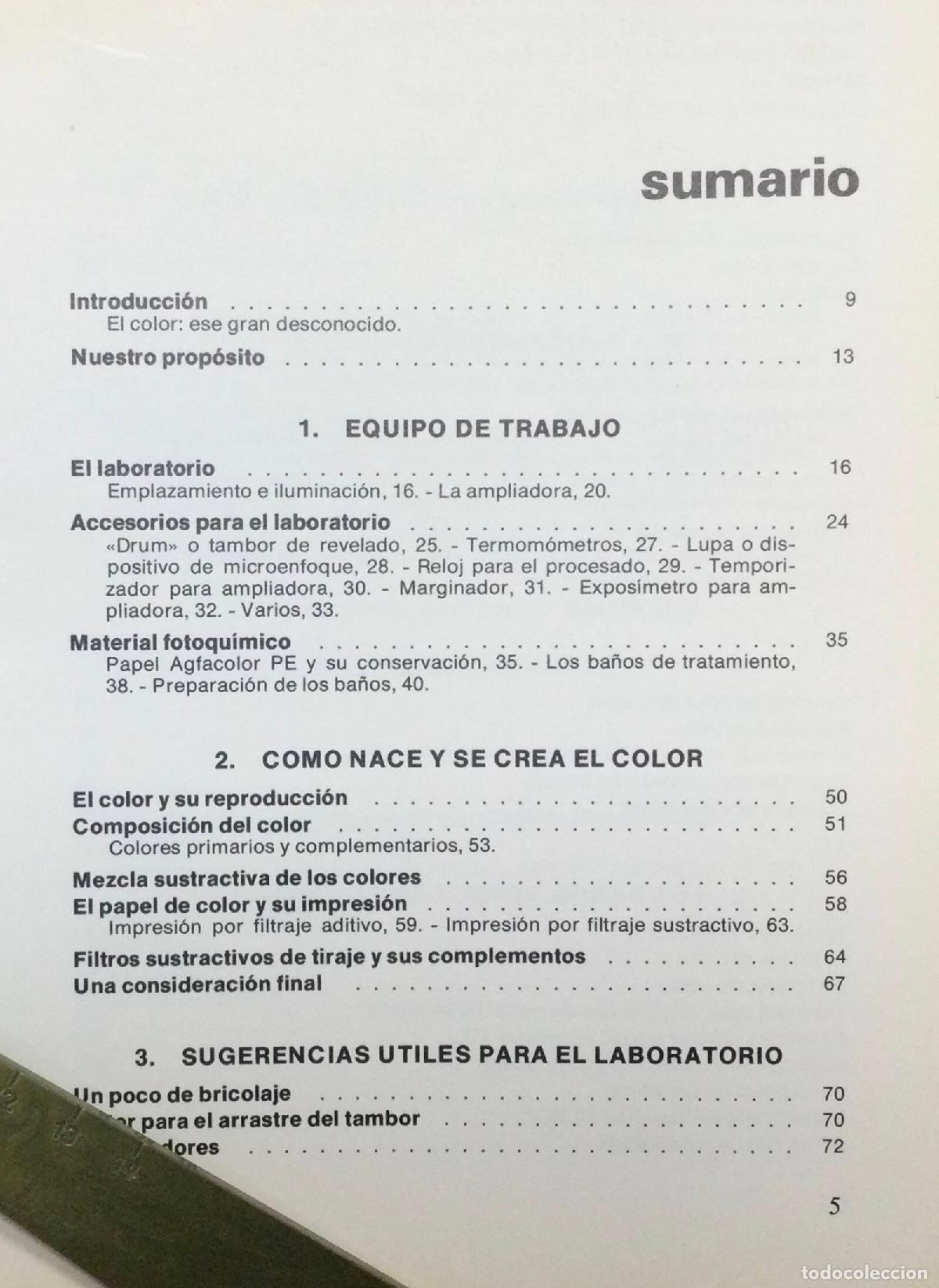 Libros de segunda mano: AS&Iacute; SE POSITIVA EL COLOR. ARGEM&Iacute;, Bruno. Ediciones Daimon. 1980. - Foto 2