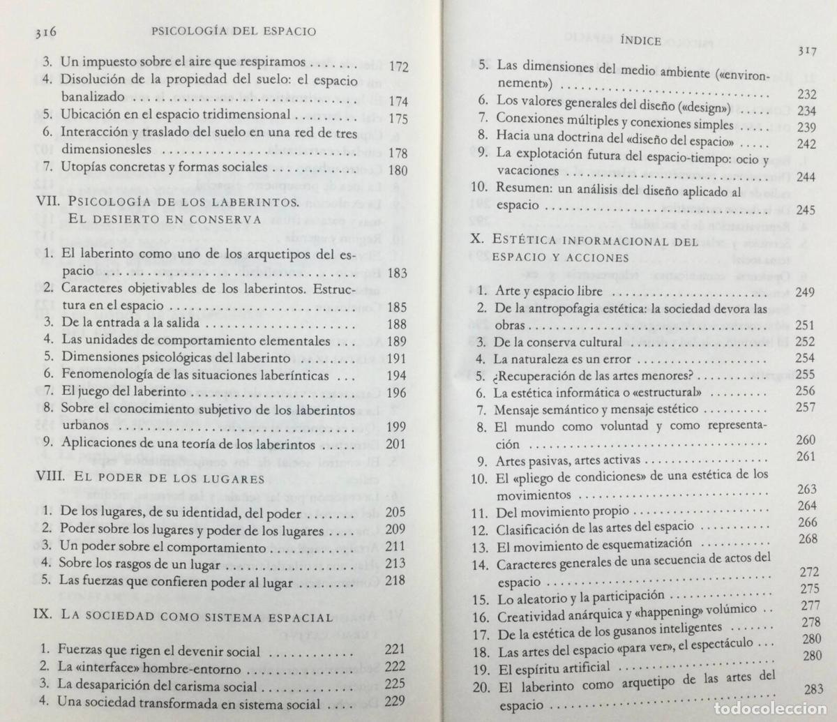 Libros de segunda mano: PSICOLOG&Iacute;A DEL ESPACIO. MOLES, A. - ROHMER, E.. C&iacute;rculo de lectores. 1990. - Foto 3