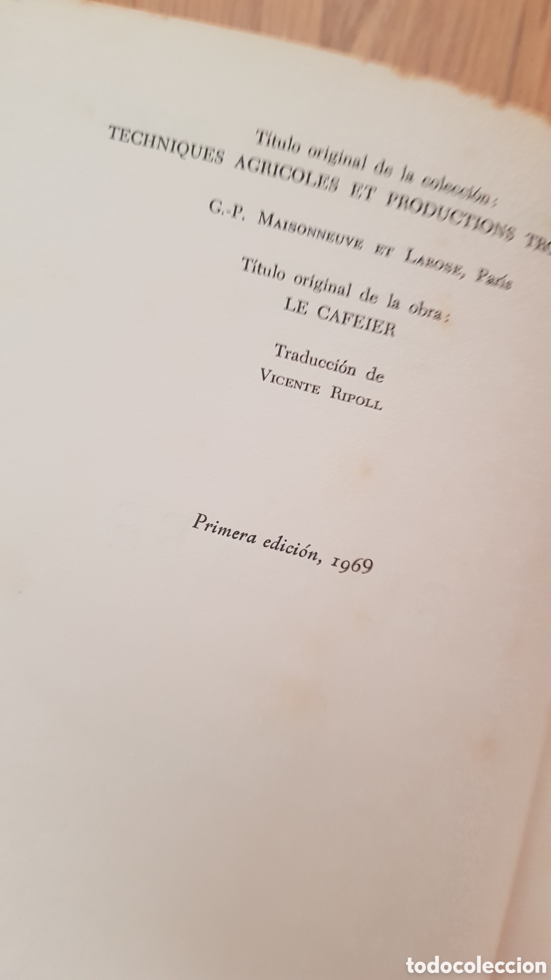 Libros de segunda mano: El caf&eacute;. R. Coste. Tecnicas agr&iacute;colas - Foto 4