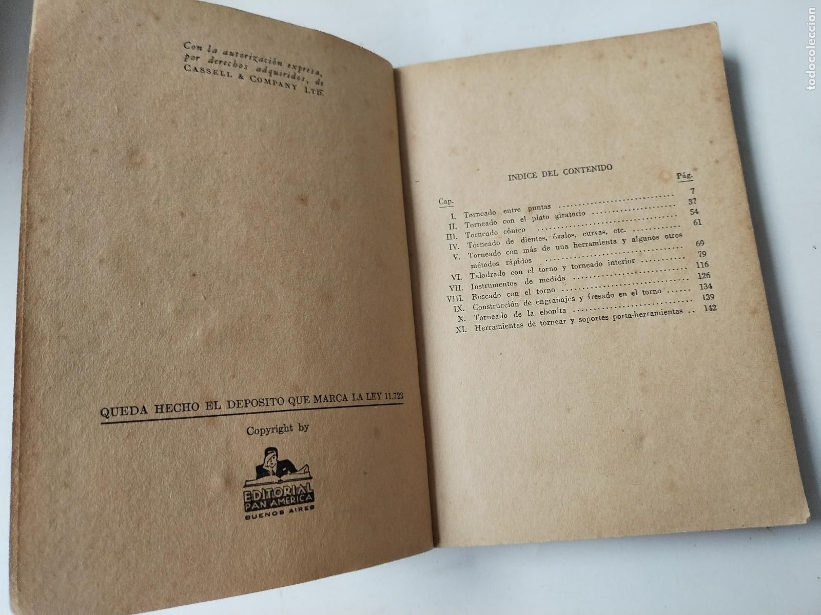 Libros de segunda mano: 1945 manual del tornero, editorial albatros, - c124 - Foto 4