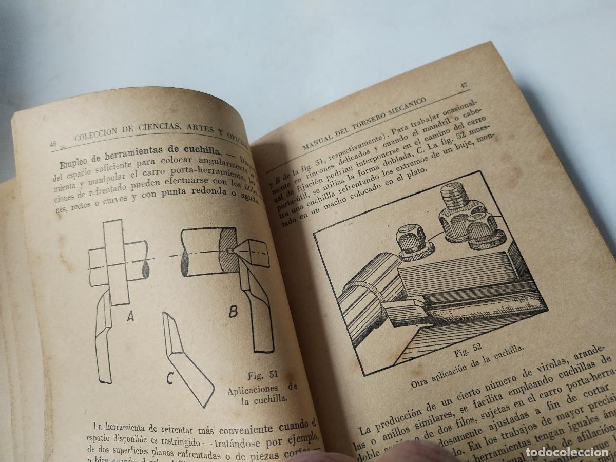 Libros de segunda mano: 1945 manual del tornero, editorial albatros, - c124 - Foto 7