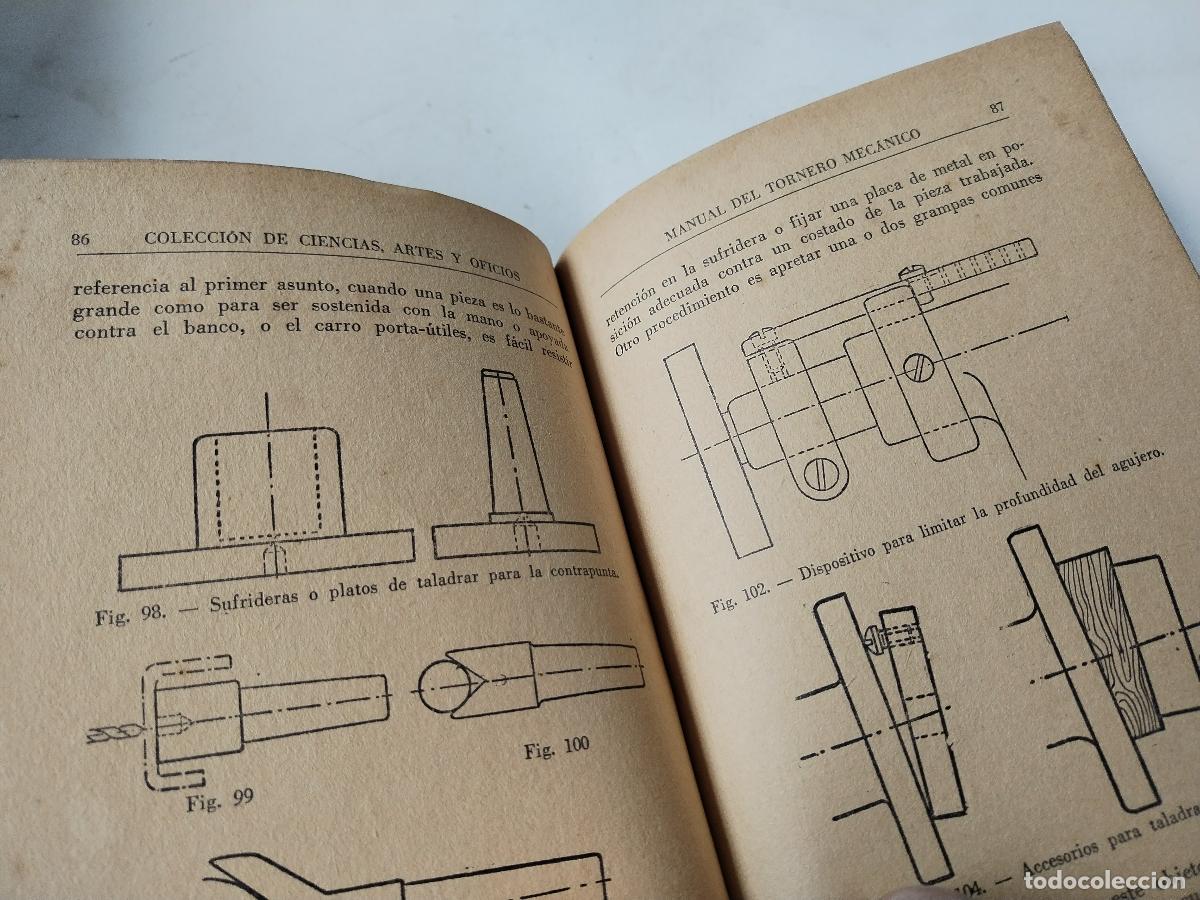 Libros de segunda mano: 1945 manual del tornero, editorial albatros, - c124 - Foto 9