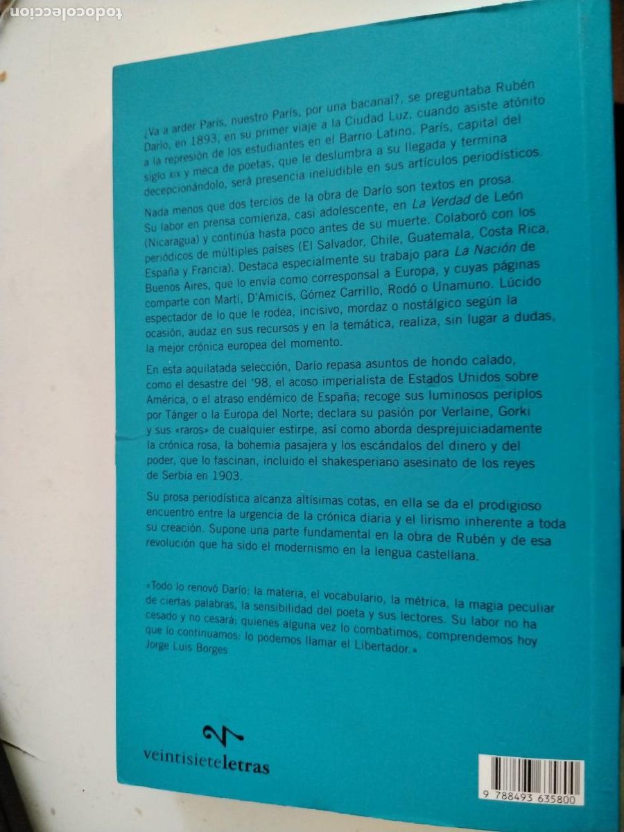 Libros de segunda mano: Va a arder paris...? -Rub&eacute;n Dar&iacute;o - Foto 3