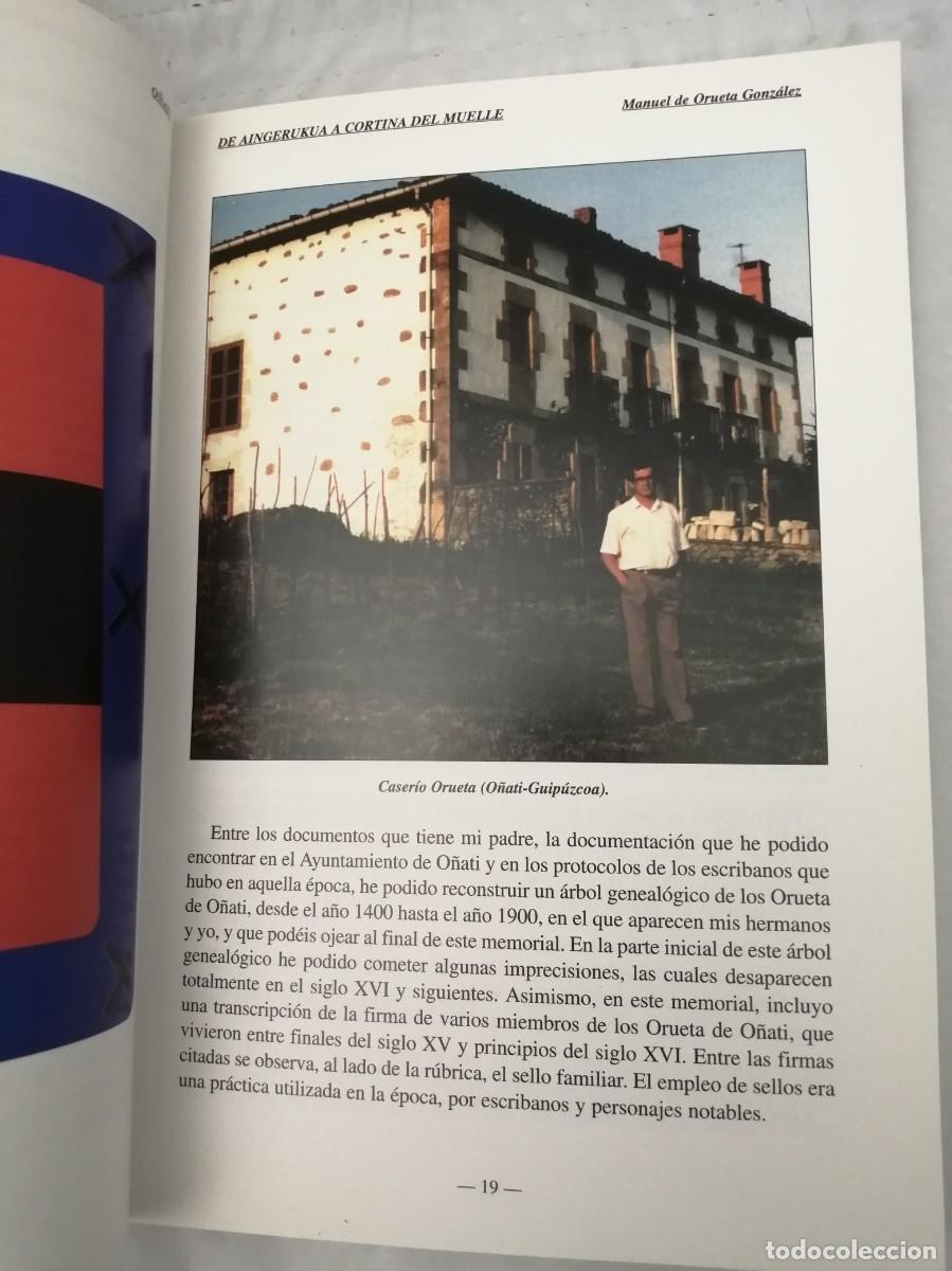 Libros de segunda mano: De Aingerukua a Cortina del Muelle (Primera edici&oacute;n) - Foto 5