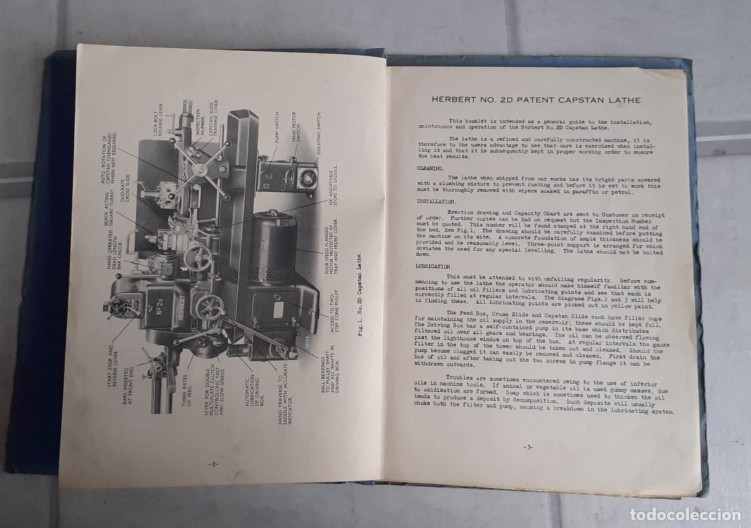 Libros de segunda mano: HERBERT No 2D CAPSTAN LATHE - Operator&acute;s handbook - Alfred Herbert ltd. Coventry - Foto 4