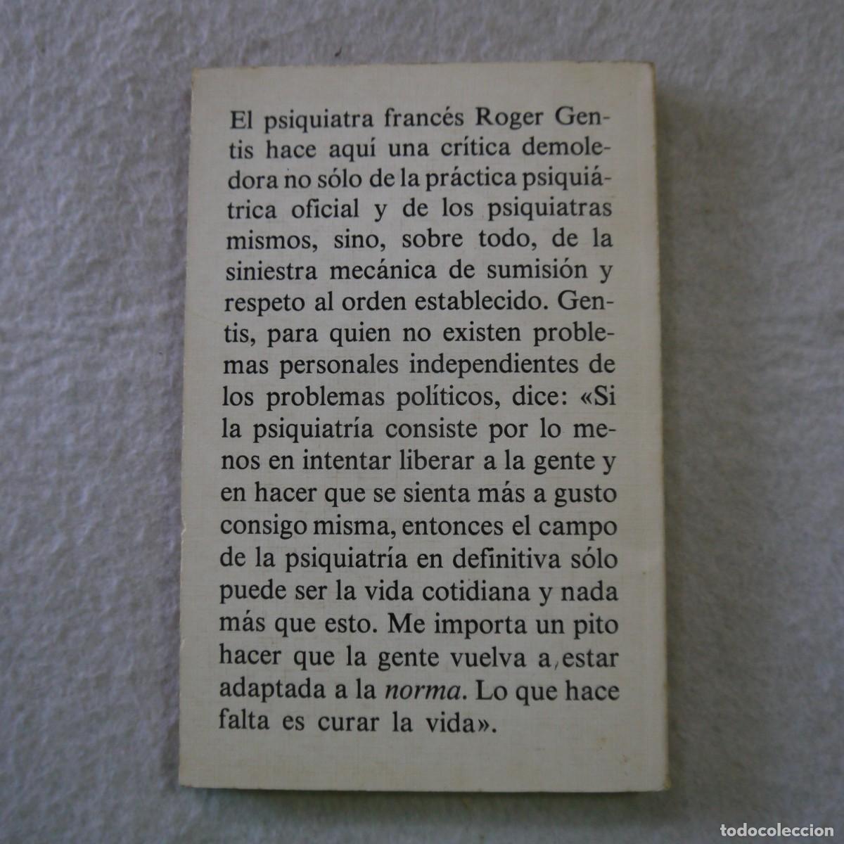 Libros de segunda mano: CURAR LA VIDA - ROGER GENTIS - EDITORIAL CR&Iacute;TICA - 1980 - Foto 2