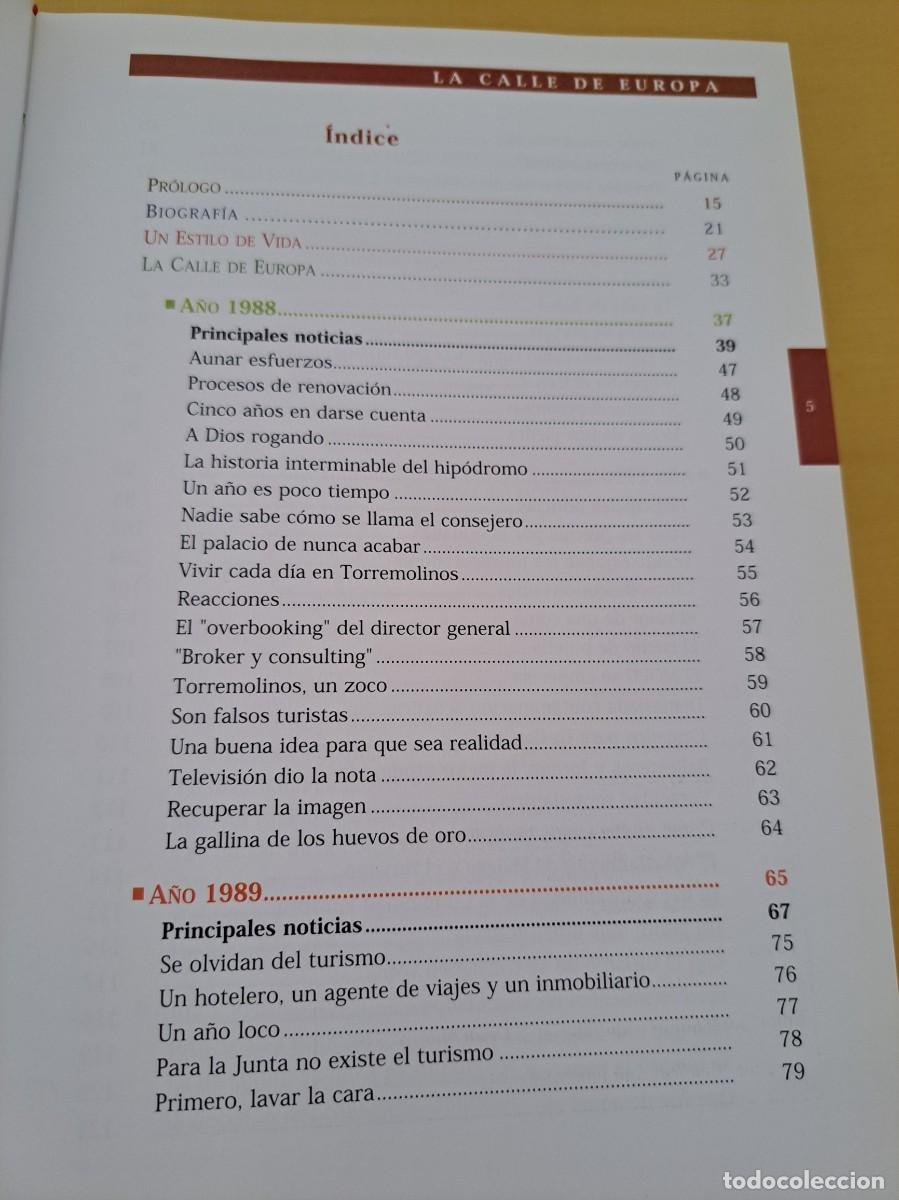 Libros de segunda mano: RAFAEL FUENTES - LA CALLE DE EUROPA - 2001 - Foto 3