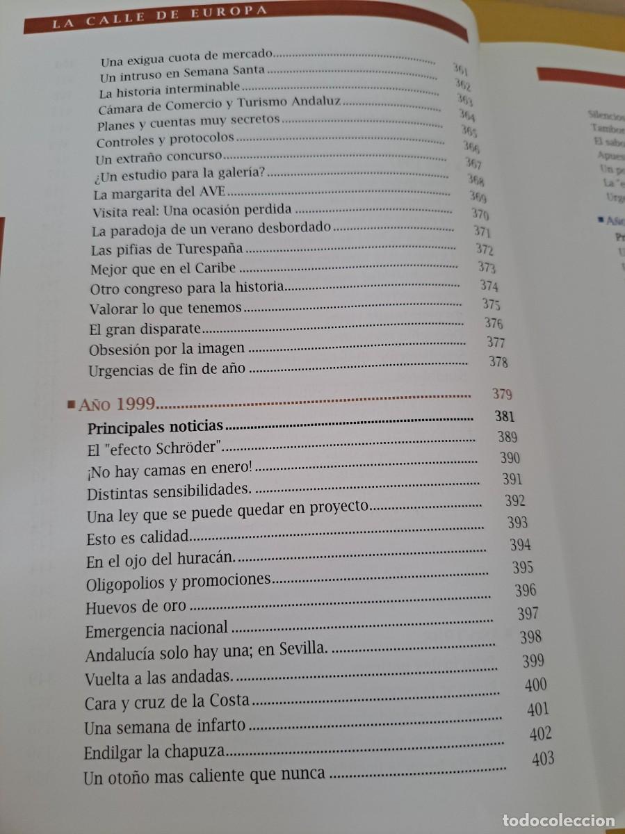 Libros de segunda mano: RAFAEL FUENTES - LA CALLE DE EUROPA - 2001 - Foto 10