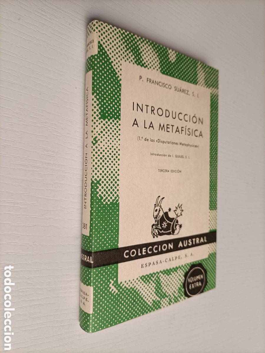 Libros de segunda mano: Introducci&oacute;n a la metaf&iacute;sica. P. Francisco Su&aacute;rez - Foto 1