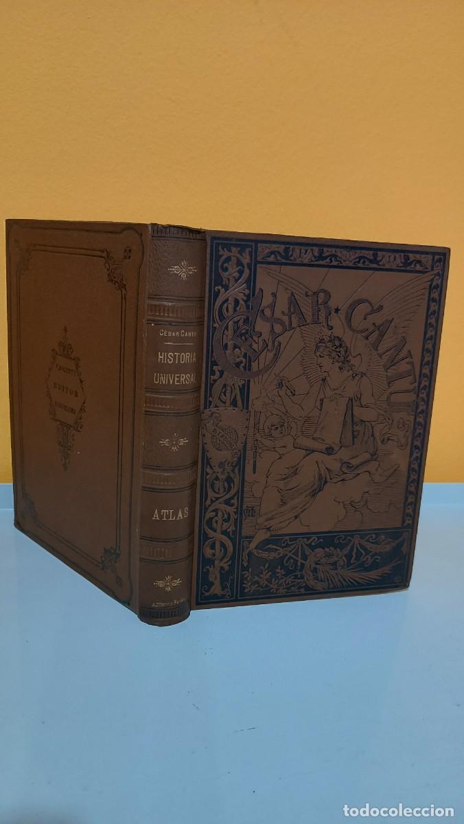 Libros de segunda mano: Cesar Cant&uacute;, Historia Universal Atlas 1889 - Foto 1