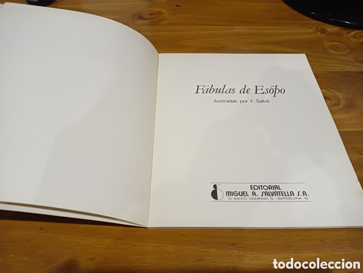 Libros de segunda mano: Fabulas Esopo. Salvatella - Foto 2