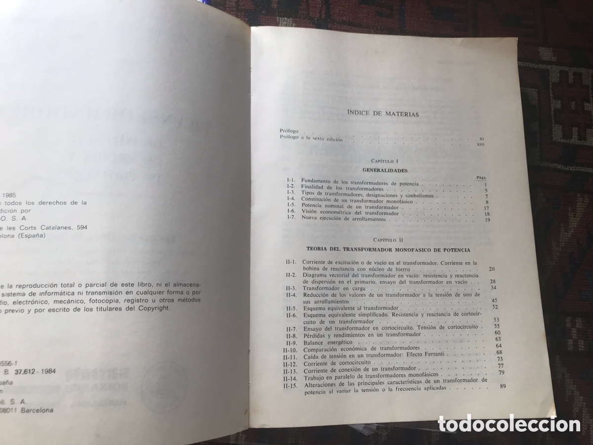 Libros de segunda mano: Transformadores de potencia de medida y de protecci&oacute;n. Enrique Ras. Marcombo - Foto 4