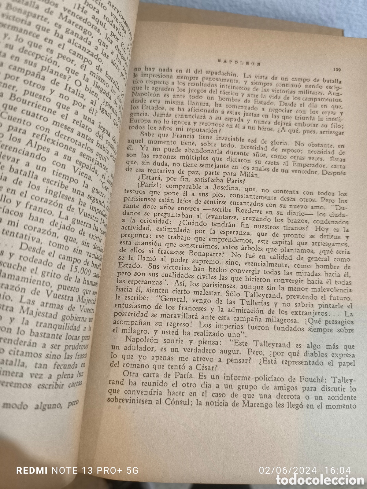 Libros de segunda mano: Napole&oacute;n, Emil Ludwing, 14 edici&oacute;n Octubre 1945 - Foto 5