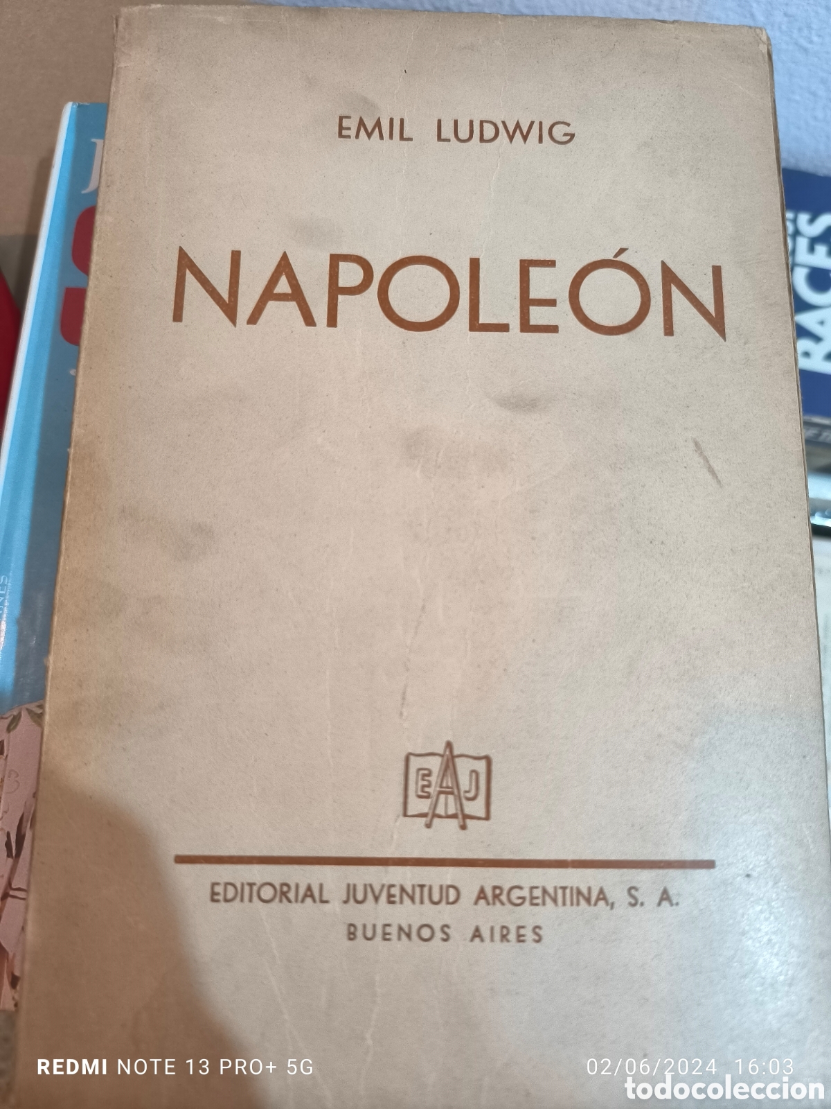 Libros de segunda mano: Napole&oacute;n, Emil Ludwing, 14 edici&oacute;n Octubre 1945 - Foto 1