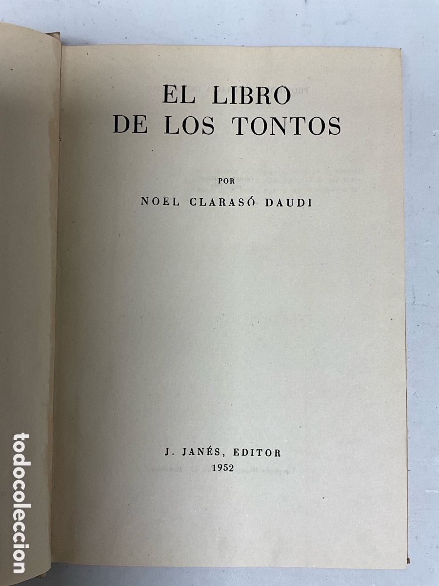 Libros de segunda mano: El libro de los tontos, Noel Claras&oacute; - Foto 2