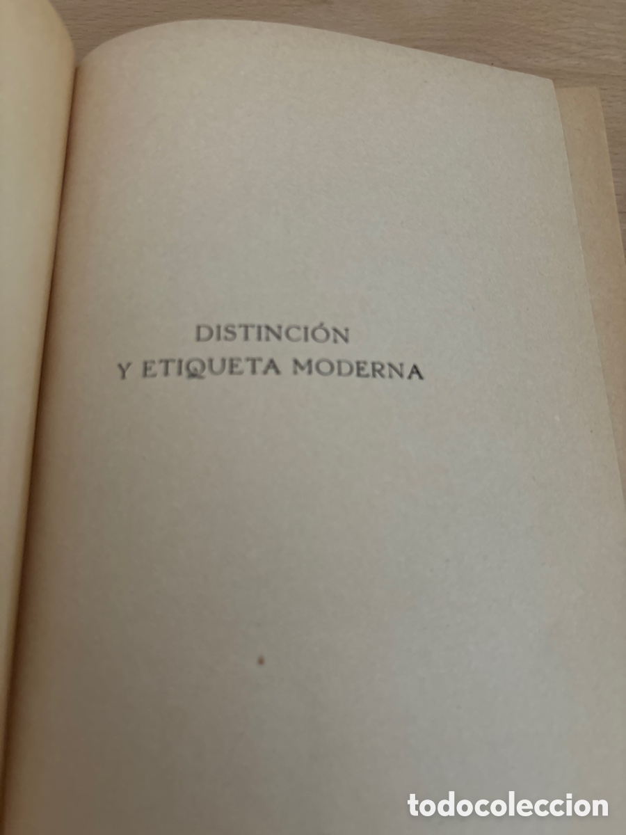 Libros de segunda mano: Libro, distinci&oacute;n y etiqueta moderna de J S&aacute;nchez moreno - Foto 3