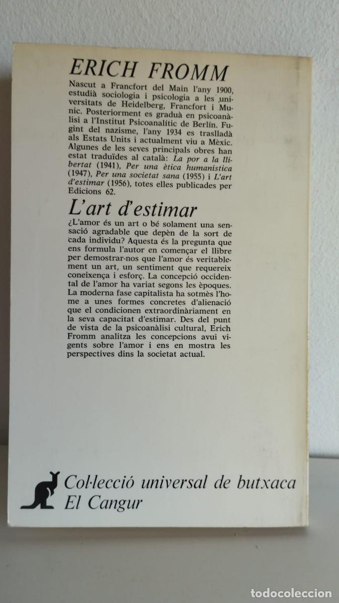 Libros de segunda mano: Lart destimar. Erich Fromm. Edicions 62. 1978 - Foto 2