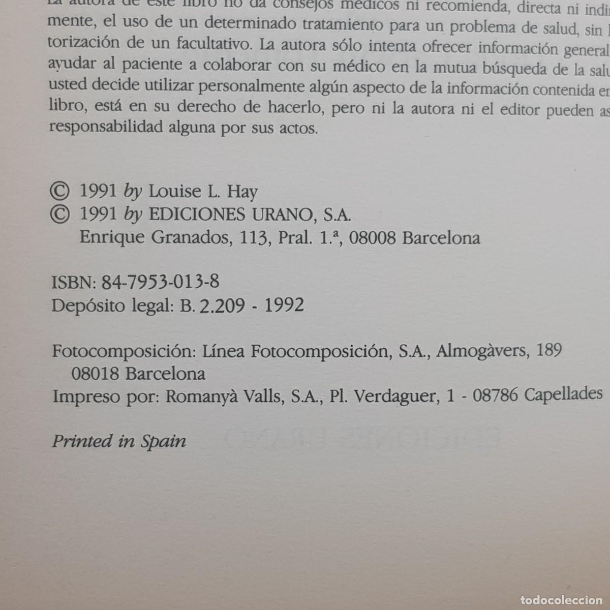 Libros de segunda mano: EL PODER EST&Aacute; DENTRO DE TI - URANO - LOUISE L- HAY / 776 - Foto 4