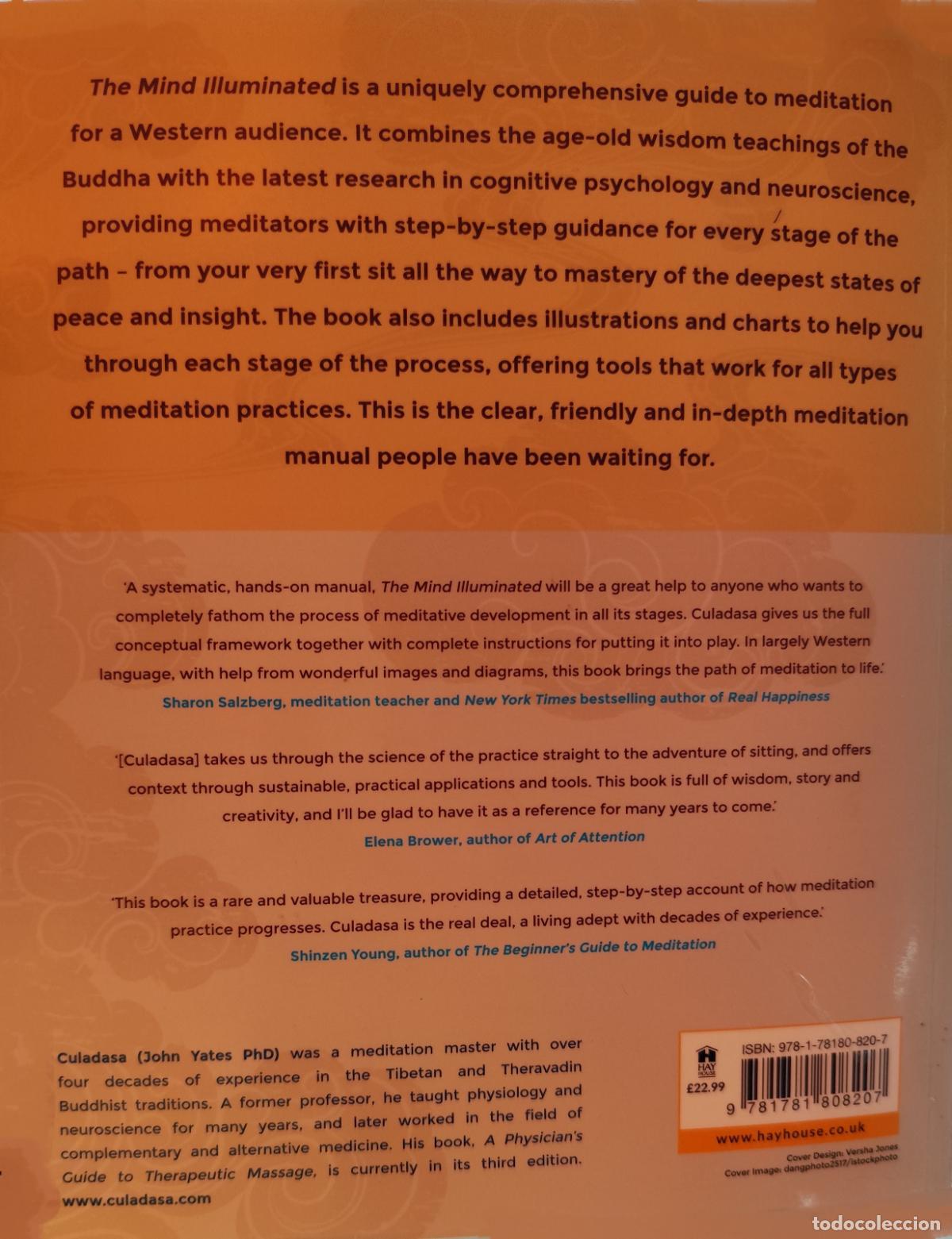 Libros de segunda mano: THE MIND ILLUMINATED. CULADASA. A COMPLETE MEDITATION GUIDE. TEXTO EN INGL&Eacute;S. - Foto 5