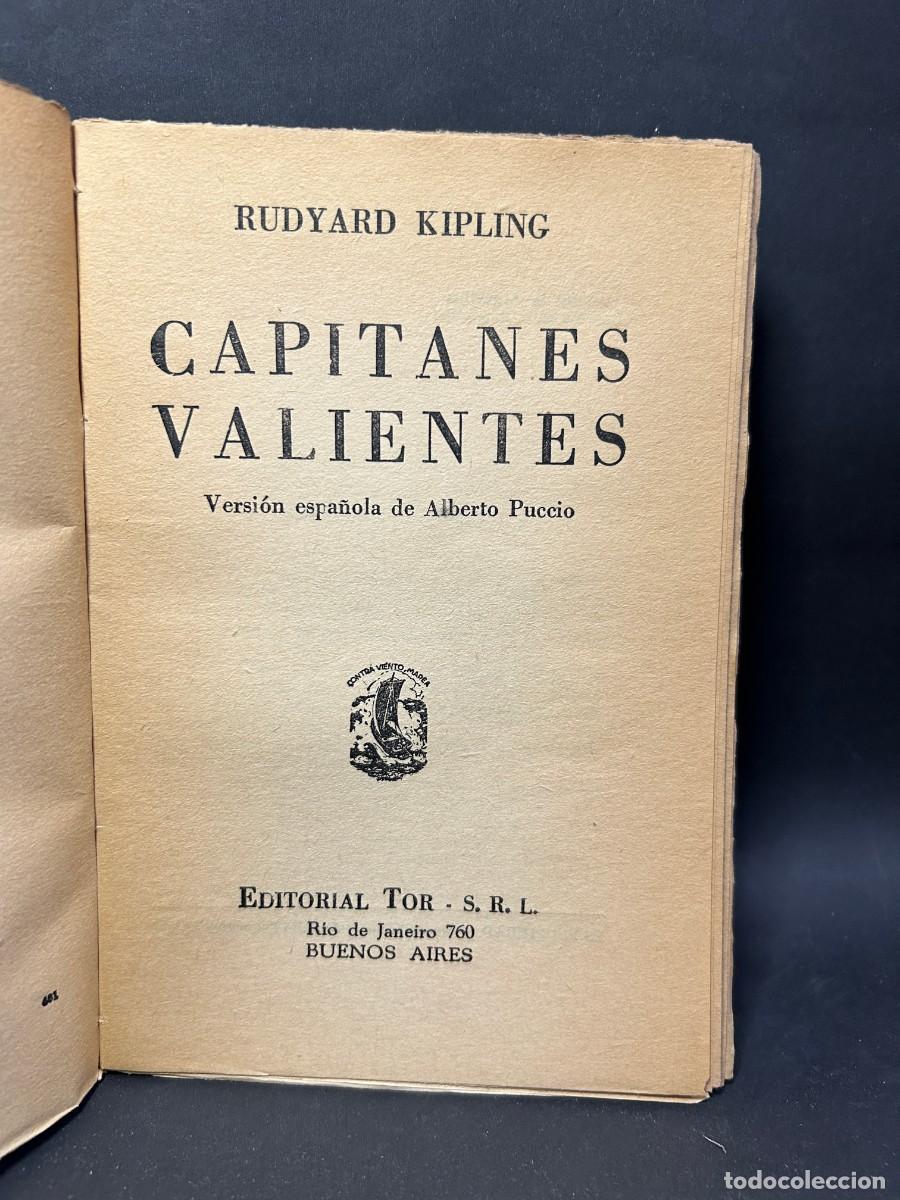 Libros de segunda mano: RUDYARD KIPLING - CAPITANES VALIENTES - 1946 - Foto 3