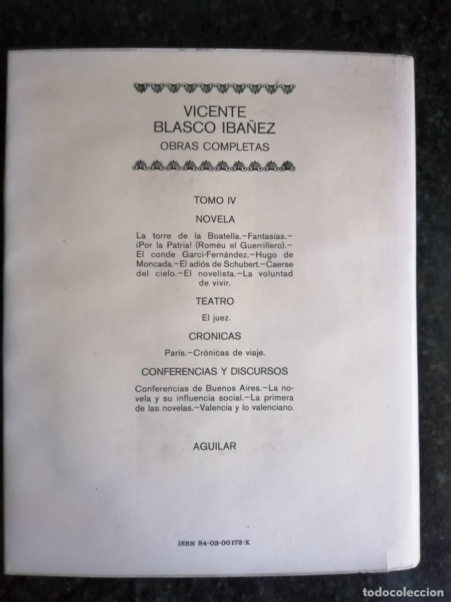 Libros de segunda mano: Blasco Ib&aacute;&ntilde;ez Obras completas IV Aguilar - Foto 3