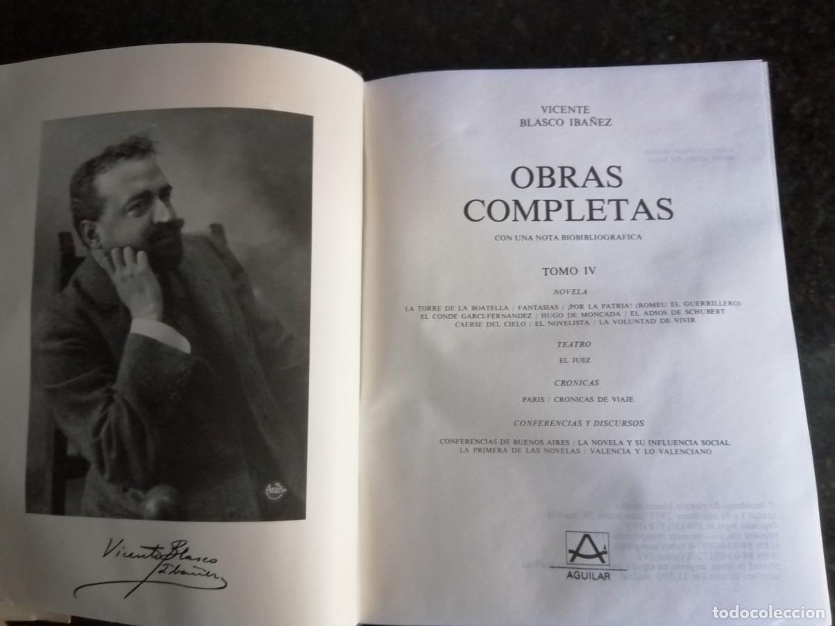 Libros de segunda mano: Blasco Ib&aacute;&ntilde;ez Obras completas IV Aguilar - Foto 4