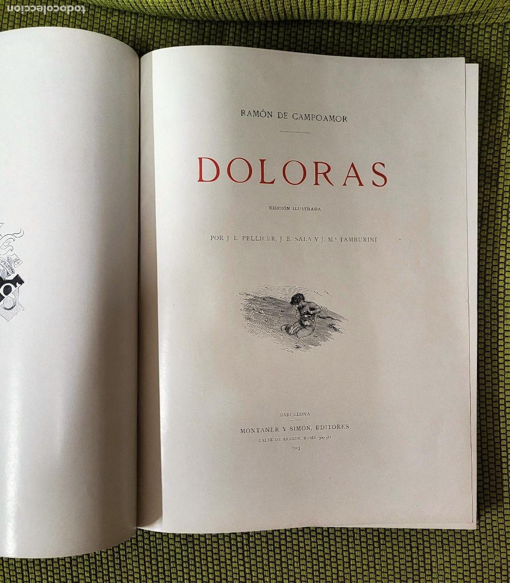 Libros de segunda mano: DOLORAS - RAM&Oacute;N DE CAMPOAMOR - Foto 2