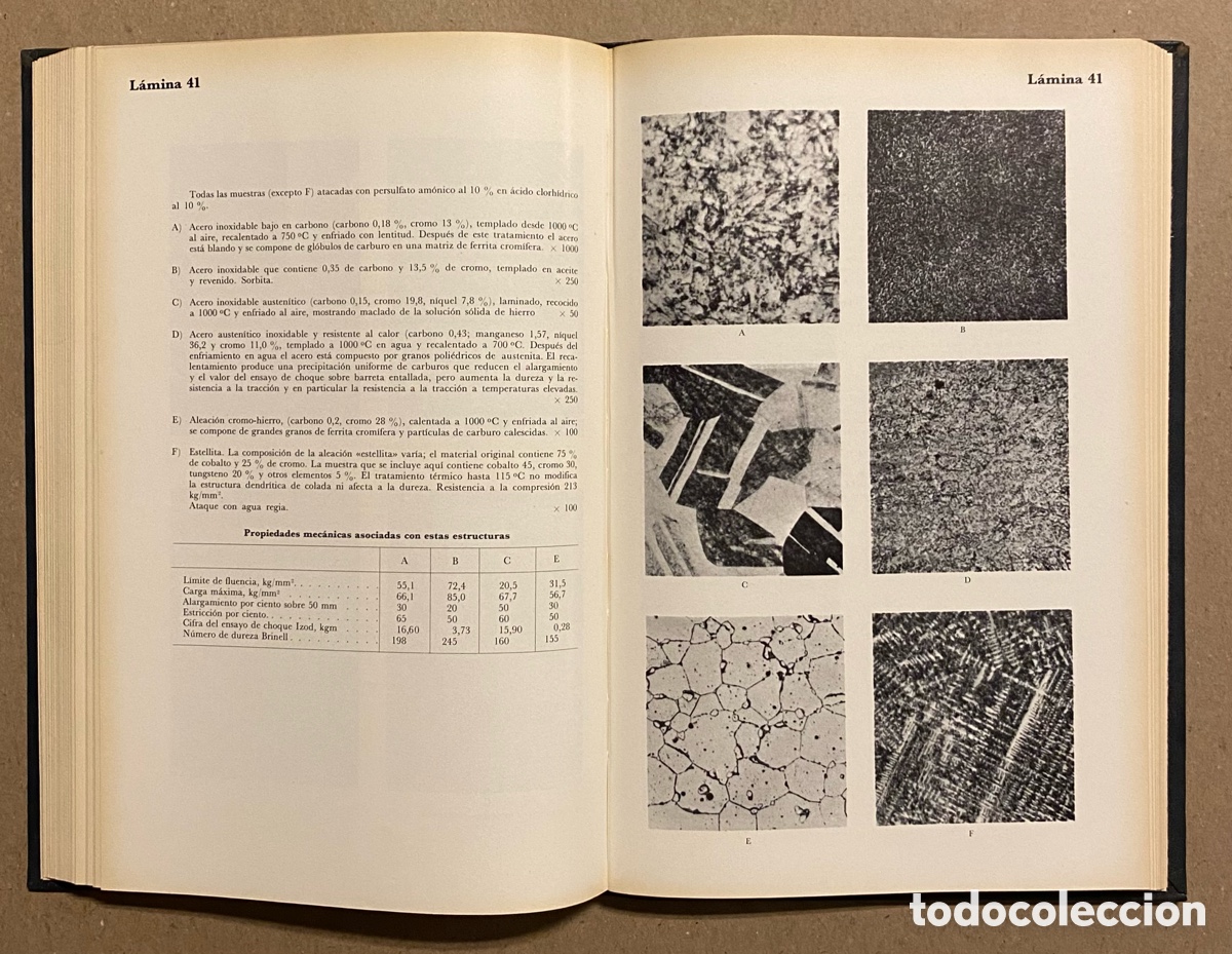 Libros de segunda mano: METALOGRAF&Iacute;A MICROSC&Oacute;PICA PR&Aacute;CTICA. RICHARD HENRY GREAVES Y HAROLD WRIGHTON. EDICIONES URMO - Foto 10