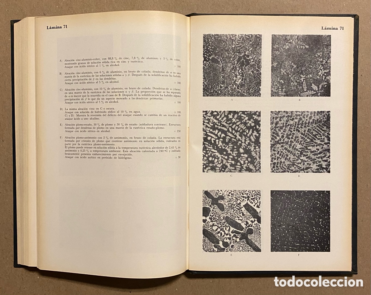 Libros de segunda mano: METALOGRAF&Iacute;A MICROSC&Oacute;PICA PR&Aacute;CTICA. RICHARD HENRY GREAVES Y HAROLD WRIGHTON. EDICIONES URMO - Foto 13