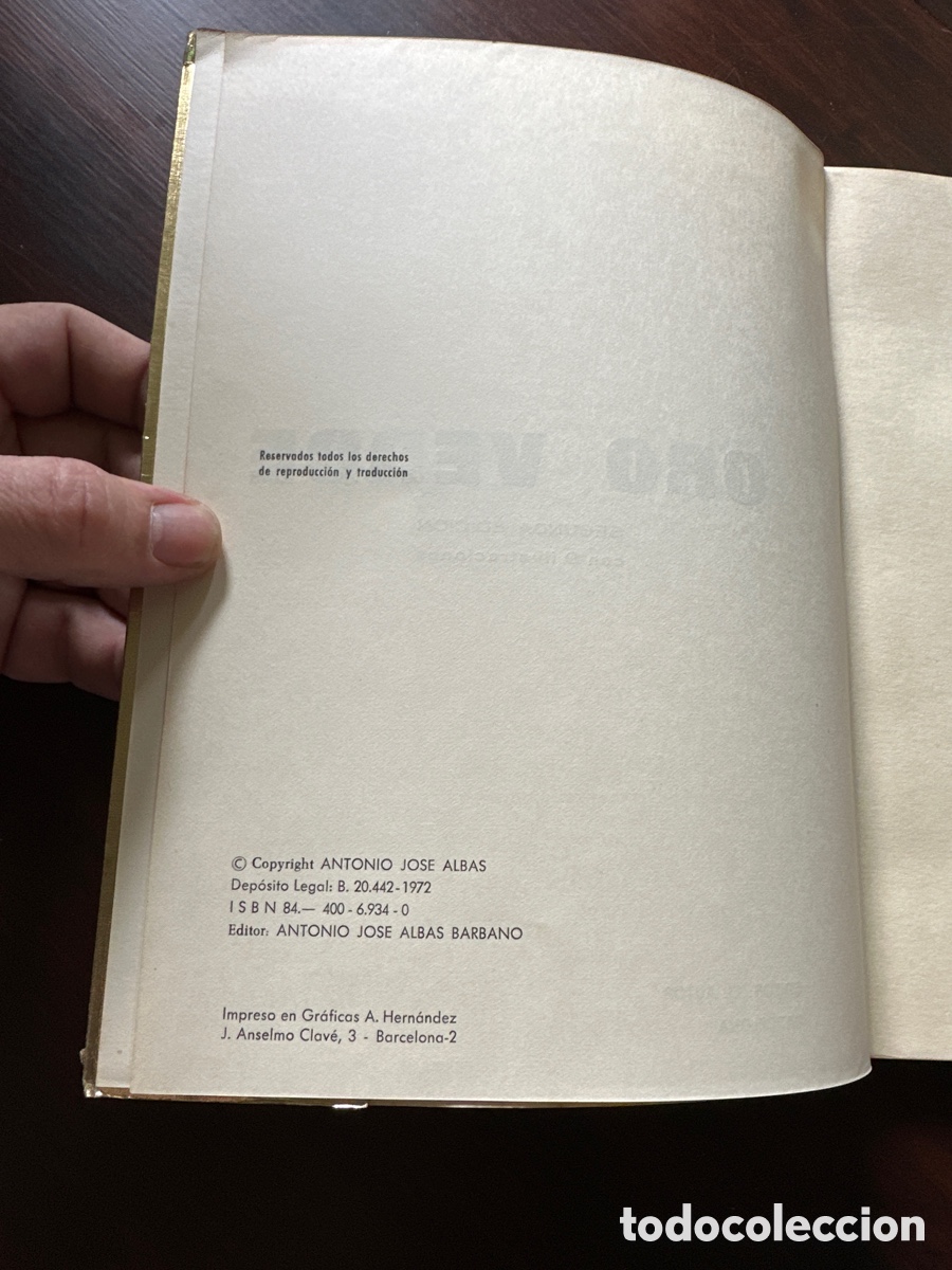 Libros de segunda mano: ORO VERDE - ANT&Ocirc;NIO JOS&Eacute; ALBAS 1972 - Foto 3
