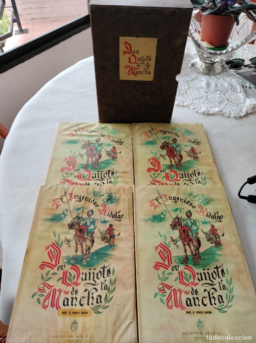 Libros de segunda mano: 531 EL INGENIOSO HIDALGO DON QUIJOTE DE LA MANCHA 4 TOMOS - Foto 2
