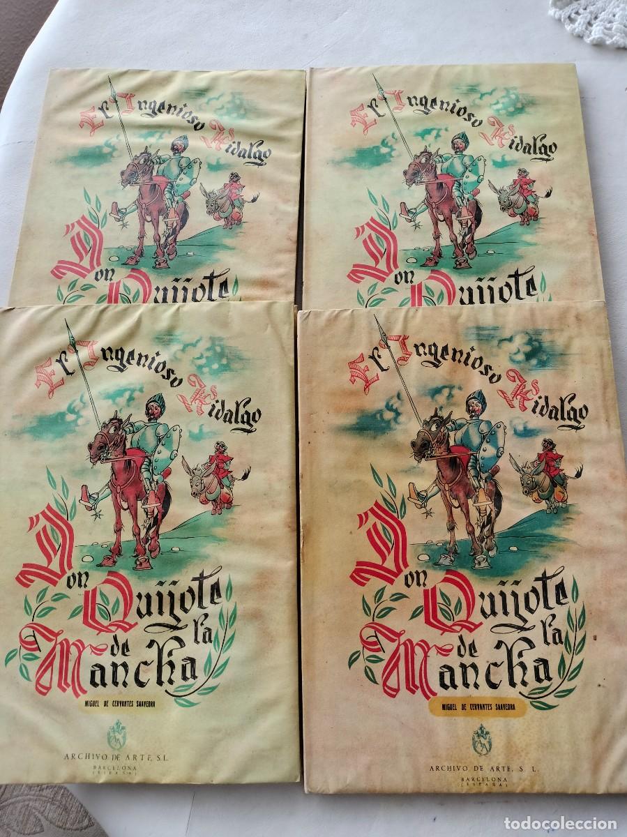 Libros de segunda mano: 531 EL INGENIOSO HIDALGO DON QUIJOTE DE LA MANCHA 4 TOMOS - Foto 3