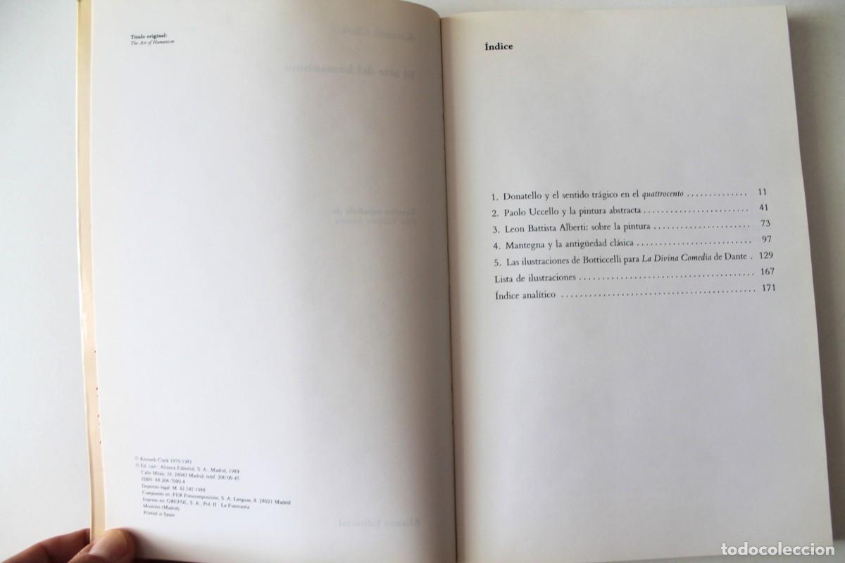 Libros de segunda mano: Kenneth Clark - El arte del humanismo - Alianza Forma - Foto 4