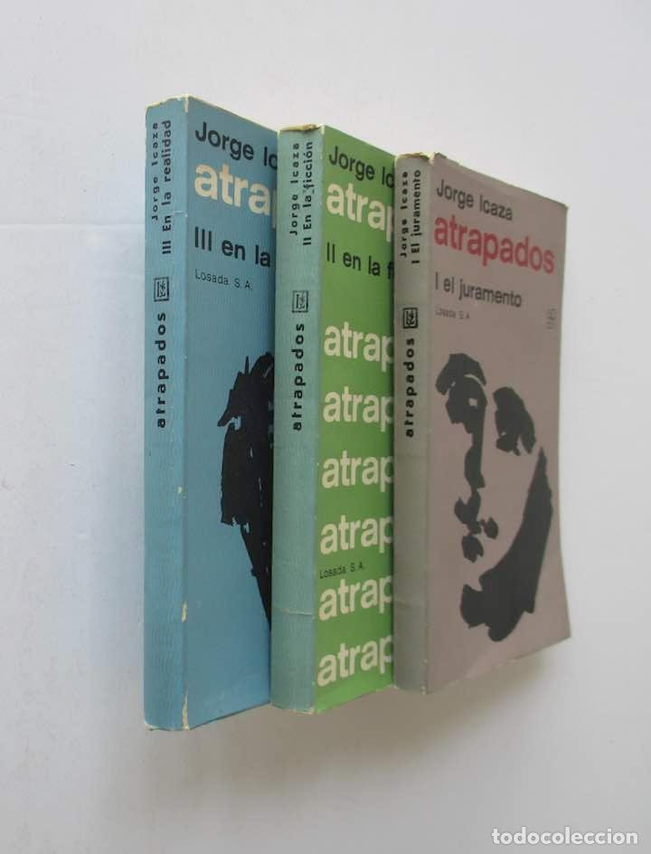 Libros de segunda mano: ATRAPADOS - 3 TOMOS - JORGE ICAZA - Foto 1