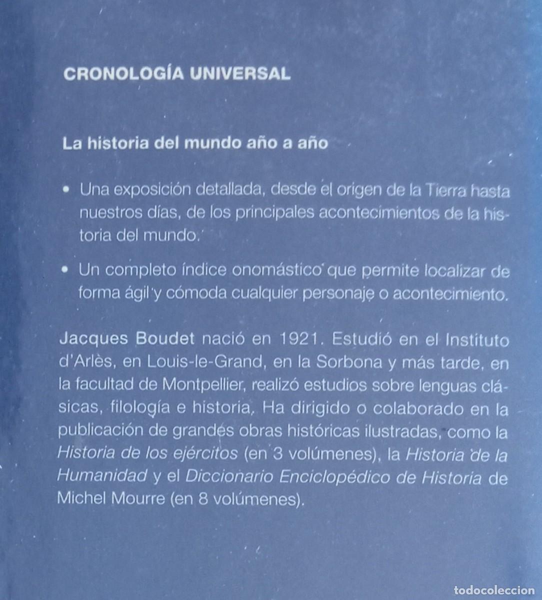Libros de segunda mano: CRONOLOGIA UNIVERSAL ESPASA - JACQUES BOUDET - Foto 4