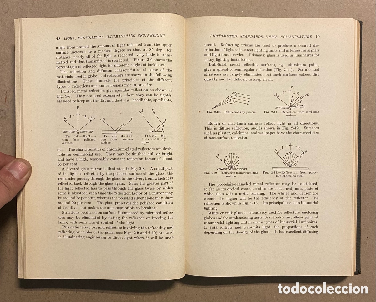 Libros de segunda mano: LIGHT, PHOTOMETRY AND ILLUMINATIMG ENGINEERING. WILLIAM E. BARROWS. MCGRAWHILL 1938. - Foto 4