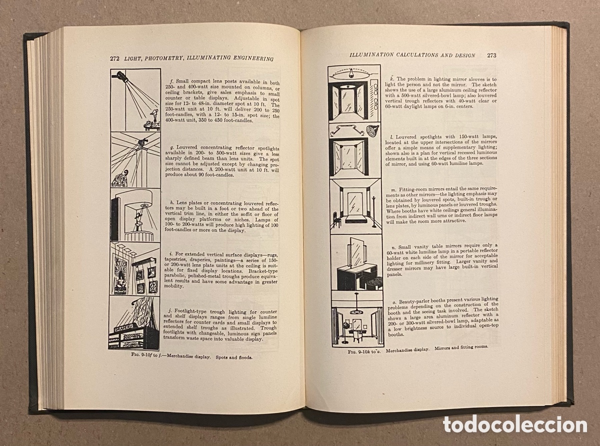 Libros de segunda mano: LIGHT, PHOTOMETRY AND ILLUMINATIMG ENGINEERING. WILLIAM E. BARROWS. MCGRAWHILL 1938. - Foto 8